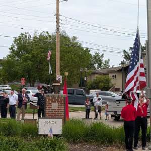 Memorial Day Service, Ralston Eternal Flame Plaza Ralston Nebraska Memorial Service