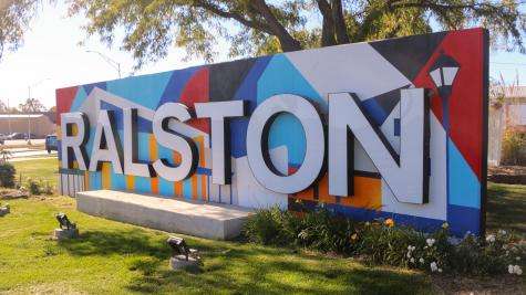 Ralston Welcome Sign Ralston Nebraska Art Festival Public Art