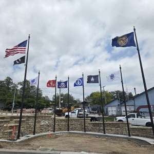 Flags3 Eternal Flame Memorial Plaza